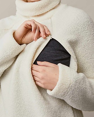 Boob Fleece Nursing Oversized Sweater - Tofu - Recycled Wool - Soft and Comfortable! Jumpers