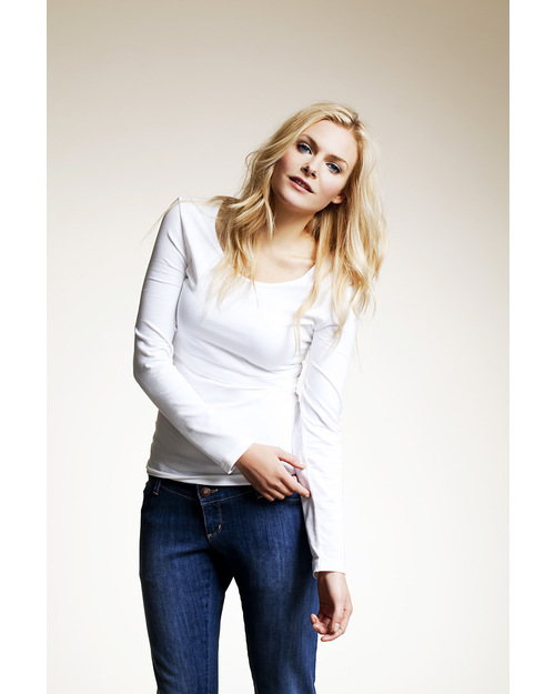 Boob Long-sleeved Maternity & Nursing Top - White - organic cotton (patented breast-feeding opening) Long Sleeves Tops