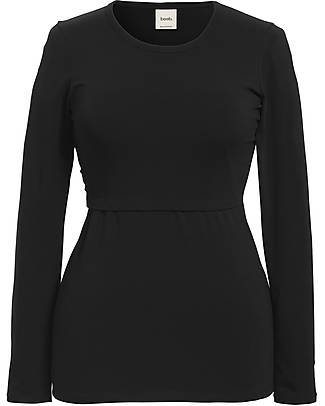 Boob Long-sleeved Maternity and Nursing Classic Top - Black - Organic cotton Long Sleeves Tops