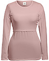 Boob Long-sleeved Maternity and Nursing Classic Top - Mauve - Organic cotton Long Sleeves Tops