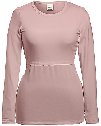 Boob Long-sleeved Maternity and Nursing Classic Top - Mauve - Organic cotton Long Sleeves Tops