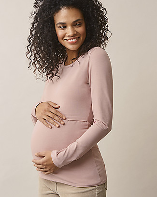 Boob Long-sleeved Maternity and Nursing Classic Top - Mauve - Organic cotton Long Sleeves Tops