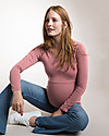 Boob Matenrity and Nursring Organic Cotton Top Long Sleeve - pink blush T-shirts