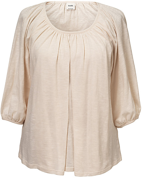 Boob Maternity and Nursing Air Blouse - Peachy - 100% organic cotton Long Sleeves Tops