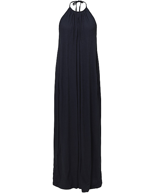 Boob Maternity and Nursing Air Long Dress - Midnight Blue - 100% organic cotton Long Sleeves Tops