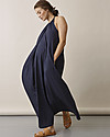 Boob Maternity and Nursing Air Long Dress - Midnight Blue - 100% organic cotton Long Sleeves Tops