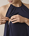 Boob Maternity and Nursing Air Long Dress - Midnight Blue - 100% organic cotton Long Sleeves Tops