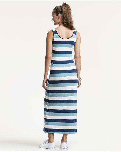 Boob Maternity and Nursing Cameron Maxi Dress - Blue Stripes - Made from Eucalyptus Fiber! Dresses_