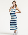 Boob Maternity and Nursing Cameron Maxi Dress - Blue Stripes - Made from Eucalyptus Fiber! Dresses_