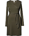 Boob Maternity and Nursing Dress Wrap in Soft and Natural Eucalyptus Fiber - olive green Dresses_
