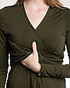 Boob Maternity and Nursing Dress Wrap in Soft and Natural Eucalyptus Fiber - olive green Dresses_