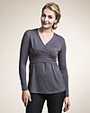 Boob Maternity and Nursing Long Sleeve Top - Sophia - Dark Silver T-shirts