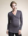 Boob Maternity and Nursing Long Sleeve Top - Sophia - Dark Silver T-shirts
