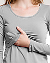 Boob Maternity and Nursing Organic Cotton Top Long Sleeve - Grey Melange Long Sleeves Tops