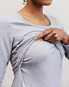 Boob Maternity and Nursing Organic Cotton Top Long Sleeve - Grey Melange Long Sleeves Tops