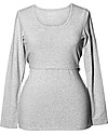 Boob Maternity and Nursing Organic Cotton Top Long Sleeve - Grey Melange Long Sleeves Tops