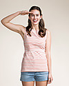 Boob Maternity and Nursing Tank Top - Stripe Off White/Melon - Organic Cotton! Tank Tops