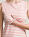 Boob Maternity and Nursing Tank Top - Stripe Off White/Melon - Organic Cotton! Tank Tops