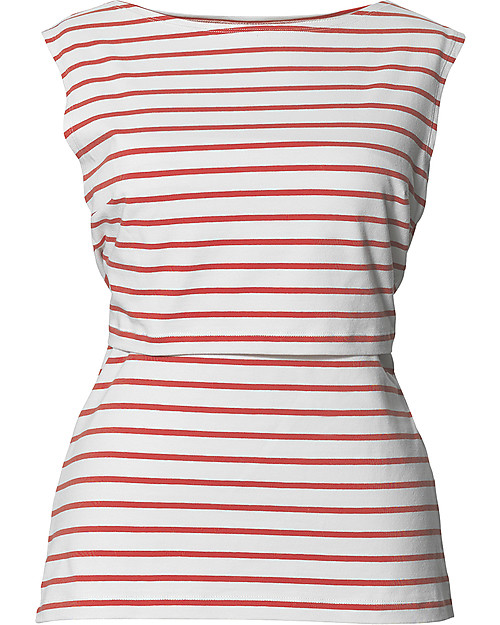 Boob Maternity and Nursing Tank Top - Stripe Watermelon - Organic Cotton! Tank Tops