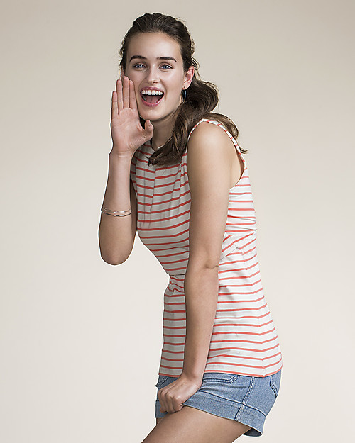 Boob Maternity and Nursing Tank Top - Stripe Watermelon - Organic Cotton! Tank Tops