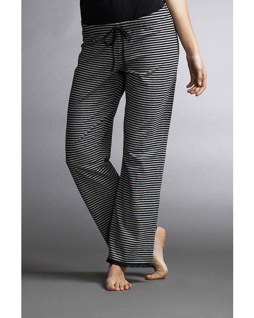 Boob Maternity Pyjama Pants - Pale Grey and Black stripes - organic cotton Pyjamas