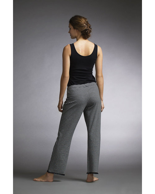 Boob Maternity Pyjama Pants - Pale Grey and Black stripes - organic cotton Pyjamas