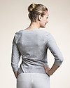 Boob Maternty and Nursing Pajama Top 3/4 Sleeve - Grey Melange Organic Cotton Pyjamas