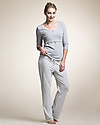 Boob Maternty and Nursing Pajama Top 3/4 Sleeve - Grey Melange Organic Cotton Pyjamas