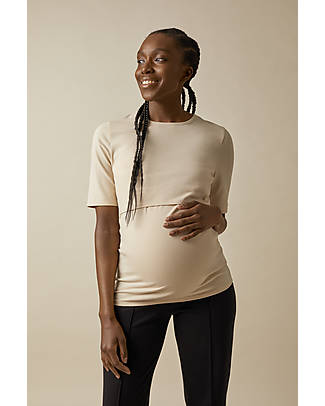 Boob Mid-Sleeved Pregnancy and Nursing Classic Top - Tapioca - Organic Cotton Oeko-Tex Certified T-shirts