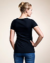 Boob Nursing Top Short Sleeve, Midnight Blue - Organic Cotton T-shirts