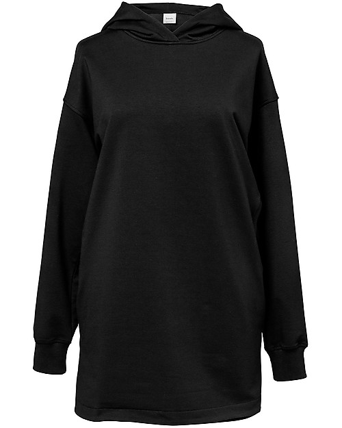 Boob Oversized Hoodie with Nursing Function and Maternity - Black - Organic Cotton Sweatshirts