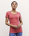Boob Short-sleeved Maternity and Nursing T-Shirt, Faded Rose - Organic cotton T-shirts