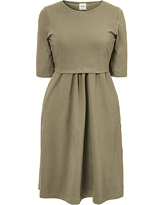 Boob Short Sleeves Maternity and Nursing Dress Linnea - Trench Coat - Organic cotton Dresses