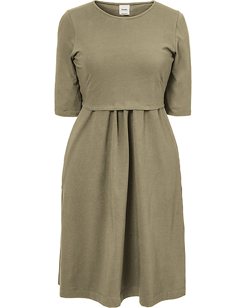 Boob Short Sleeves Maternity and Nursing Dress Linnea - Trench Coat - Organic cotton Dresses_