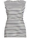 Boob Simone Sleeveless Maternity and Nursing Top, Tofu/Black - Organic cotton T-shirts