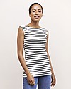 Boob Simone Sleeveless Maternity and Nursing Top, Tofu/Black - Organic cotton T-shirts