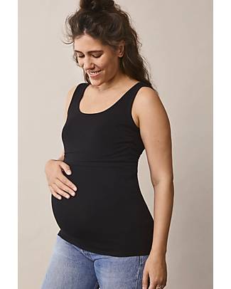 Boob Sleeveless Maternity and Nursing Classic Tank Top - Black - Organic Cotton Tank Tops
