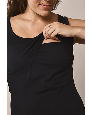 Boob Sleeveless Maternity and Nursing Classic Tank Top - Black - Organic Cotton Tank Tops