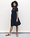 Boob Suki Maternity and Nursing Summer Dress with Knot, Blue Midnight - Organic cotton Dresses_