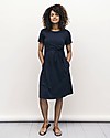 Boob Suki Maternity and Nursing Summer Dress with Knot, Blue Midnight - Organic cotton Dresses_