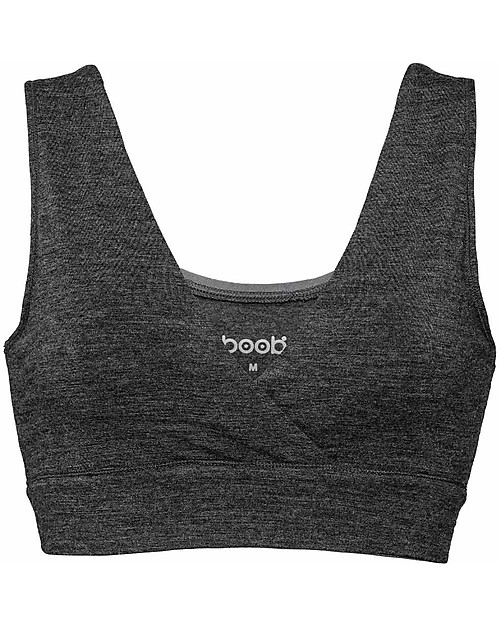Boob The Go-To Merino Wool Bra - Dark Grey Melange Nursing Bras
