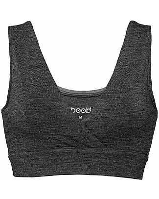 Boob The Go-To Merino Wool Bra - Dark Grey Melange Nursing Bras