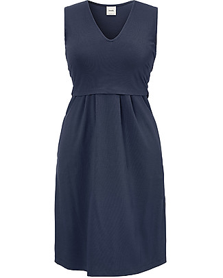 Boob Tilda Sleeveless Maternity and Nursing Summer Dress - Thunder Blue - Organic cotton Dresses
