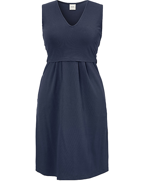 Boob Tilda Sleeveless Maternity and Nursing Summer Dress - Thunder Blue - Organic cotton Dresses_
