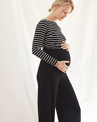 Boob Wide Leg Trousers Once On Never Off - Black - Eucalyptus Fibre Trousers