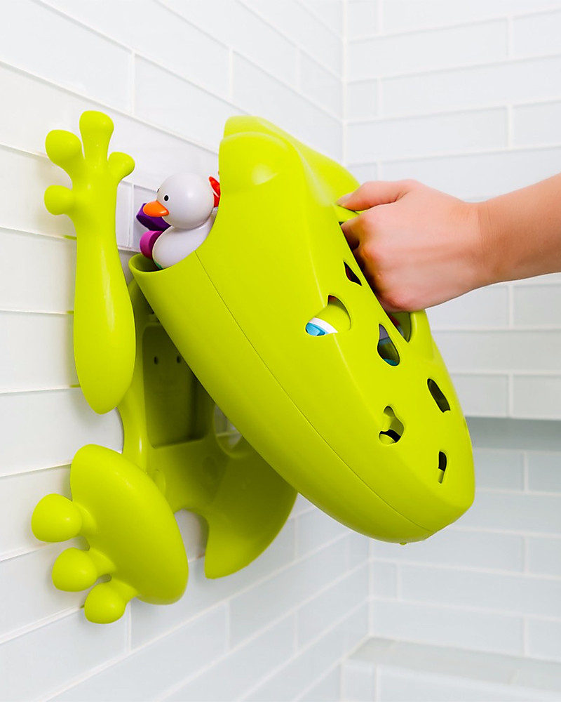 Boon Inc. Frog Pod Bath Toy Container New Model - Green (free of