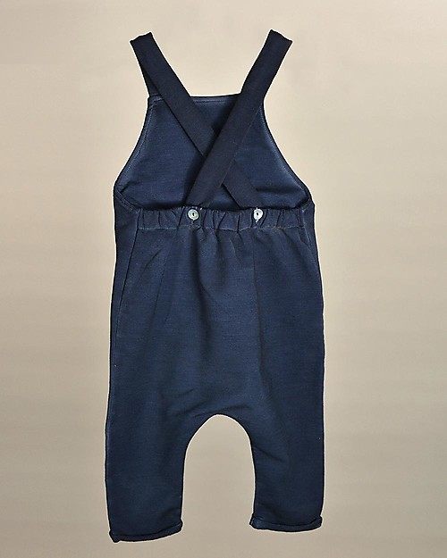 Botanica Boo Longleg Salopette, Blue - Organic Cotton Dungarees