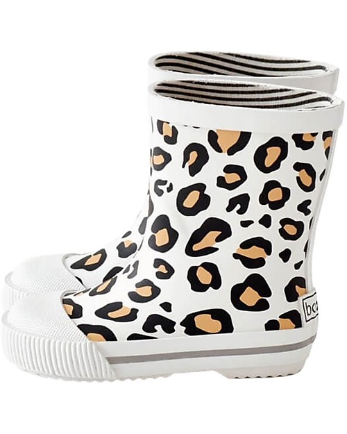 Boxbo Rain Boots - Léon Flocon - Animalier - With Removable Fur! Wellies
