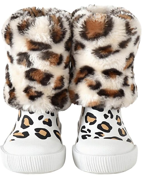 Boxbo Rain Boots - Léon Flocon - Animalier - With Removable Fur! Wellies