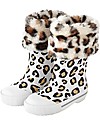 Boxbo Rain Boots - Léon Flocon - Animalier - With Removable Fur! Wellies